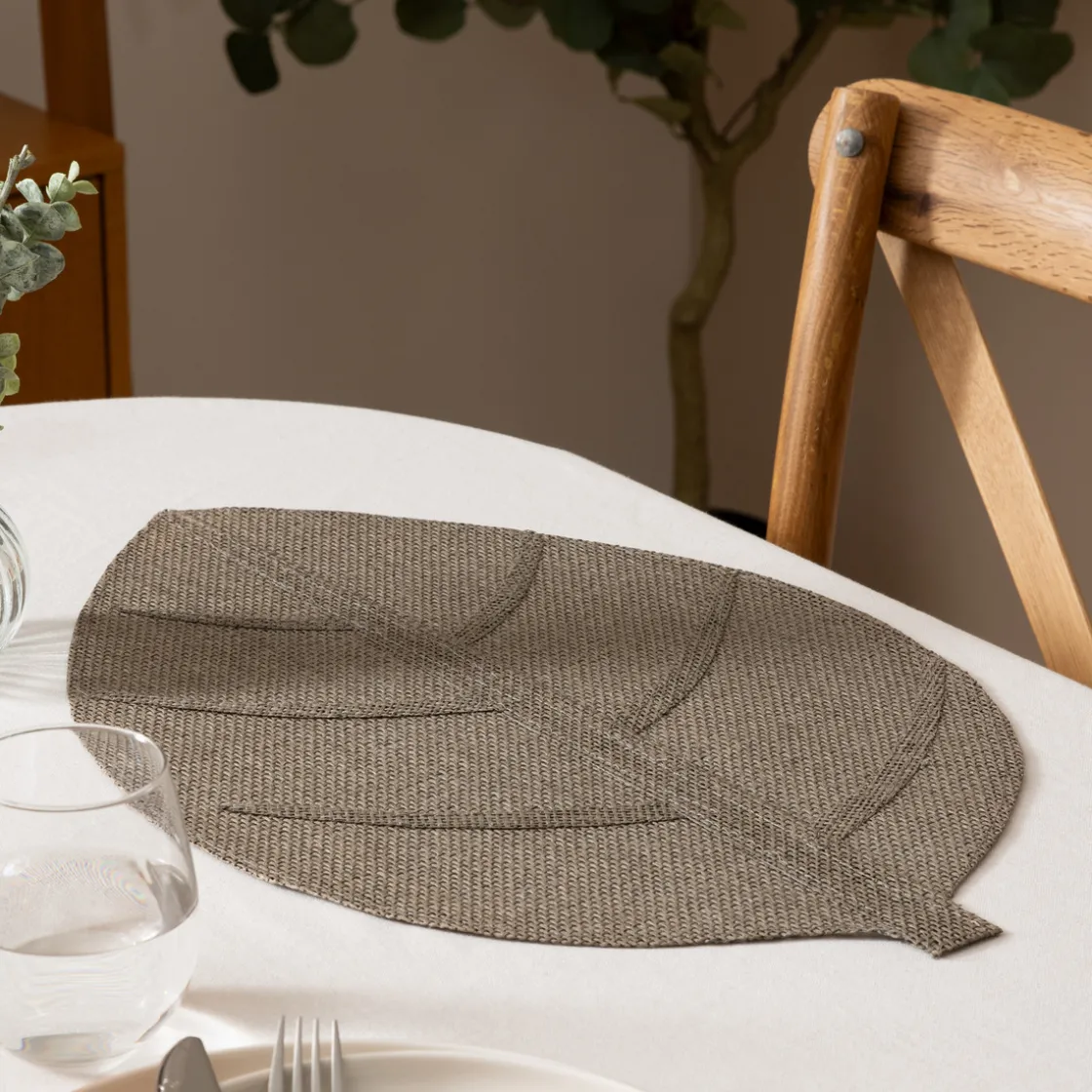 ATMOSPHERA Set de table "Feuille" New