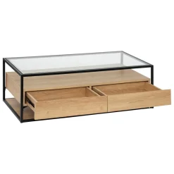 ATMOSPHERA Table basse 2 tiroirs 