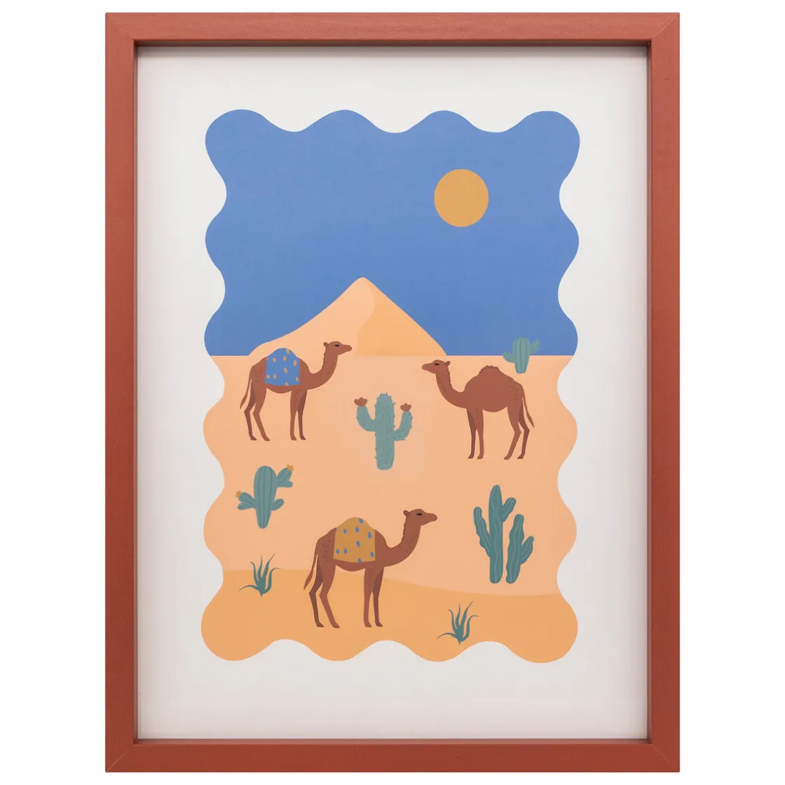 ATMOSPHERA Tableau imprimé encadré "Arone" New