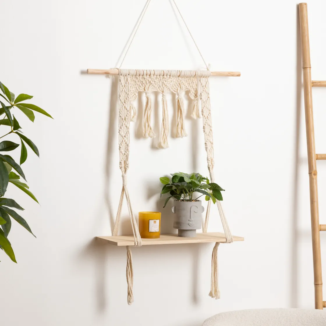 ATMOSPHERA Étagère murale macramé Hot