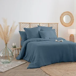 ATMOSPHERA Taie d'oreiller "Linah", lin lavé Discount