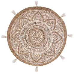 ATMOSPHERA Tapis à pompons "Rosalie", jute Best