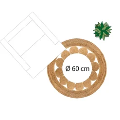 ATMOSPHERA Tapis ajouré en jute Hot