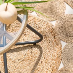 ATMOSPHERA Tapis ajouré en jute Hot