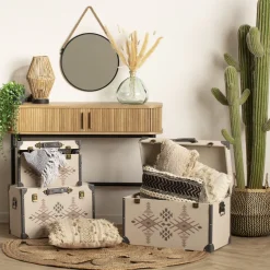 ATMOSPHERA Tapis ajouré en jute Hot