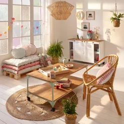 ATMOSPHERA Tapis ajouré "Esra", jute Sale