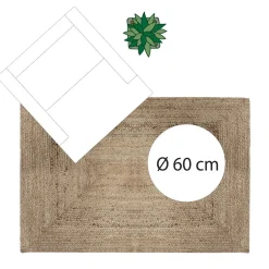 ATMOSPHERA Tapis en jute Best