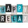 ATMOSPHERA Toile imprimée "Happy" Outlet