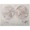 ATMOSPHERA Toile imprimée "Mapmonde" Clearance