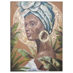 ATMOSPHERA Toile peinte encadrée "Macarena" Clearance