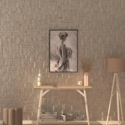 ATMOSPHERA Toile peinte encadrée "Naked" Hot