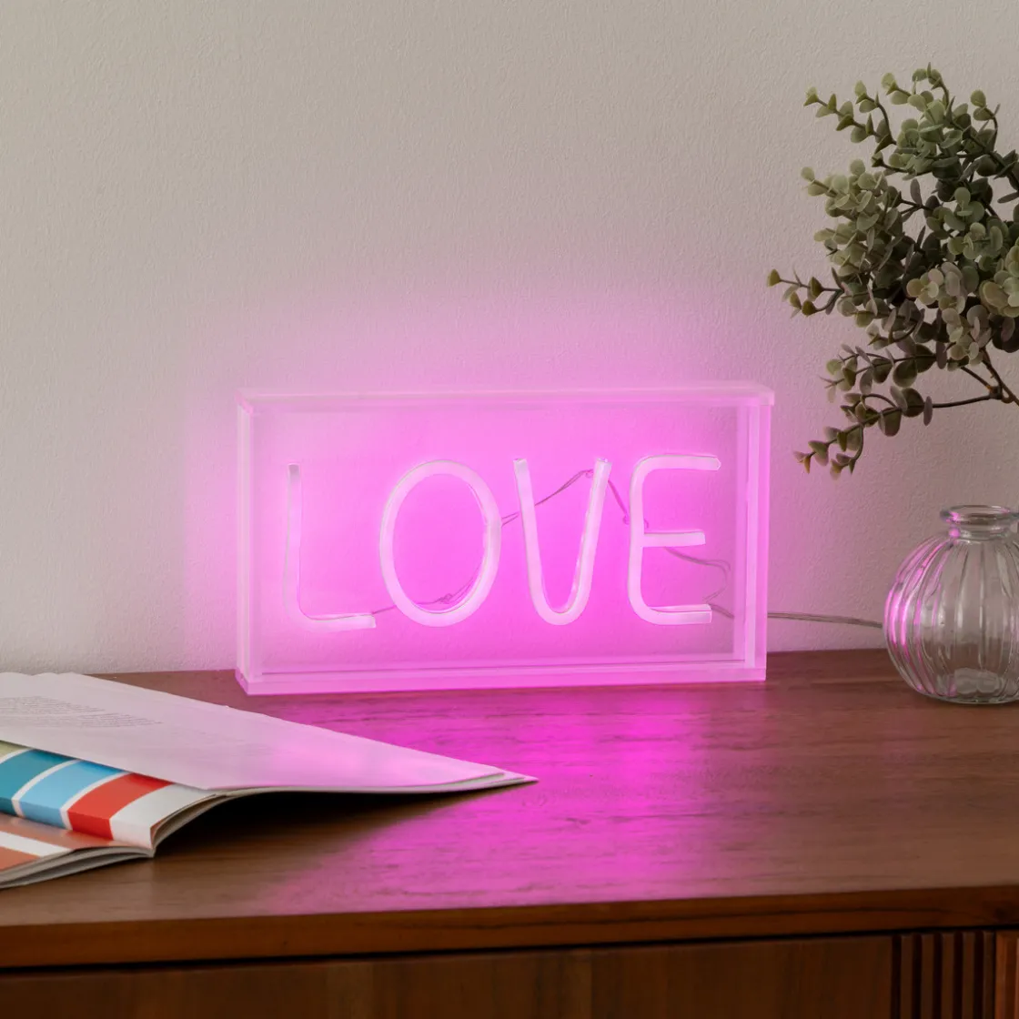 ATMOSPHERA Tube néon à poser LED "Love" New