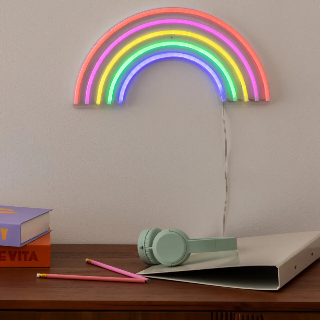 ATMOSPHERA Tube néon mural LED "Arc En Ciel" Discount