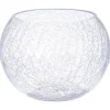 ATMOSPHERA Vase boule, verre craquelé Online