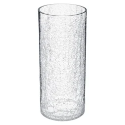 ATMOSPHERA Vase cylindre verre craquelé Online